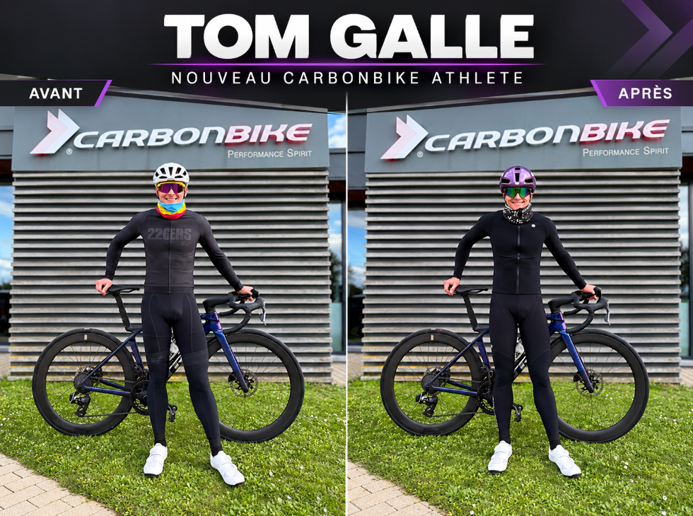 Nieuwsafbeelding Tom Galle wordt Carbonbike Athlete: meteen klaar voor de terugrit